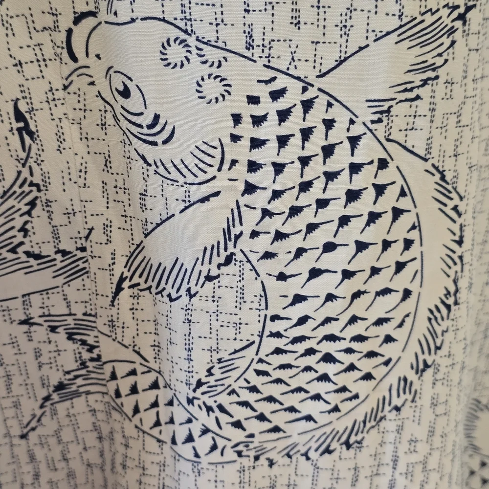 Citron Koi Fish Print Sixe XO - Picture 6 of 8